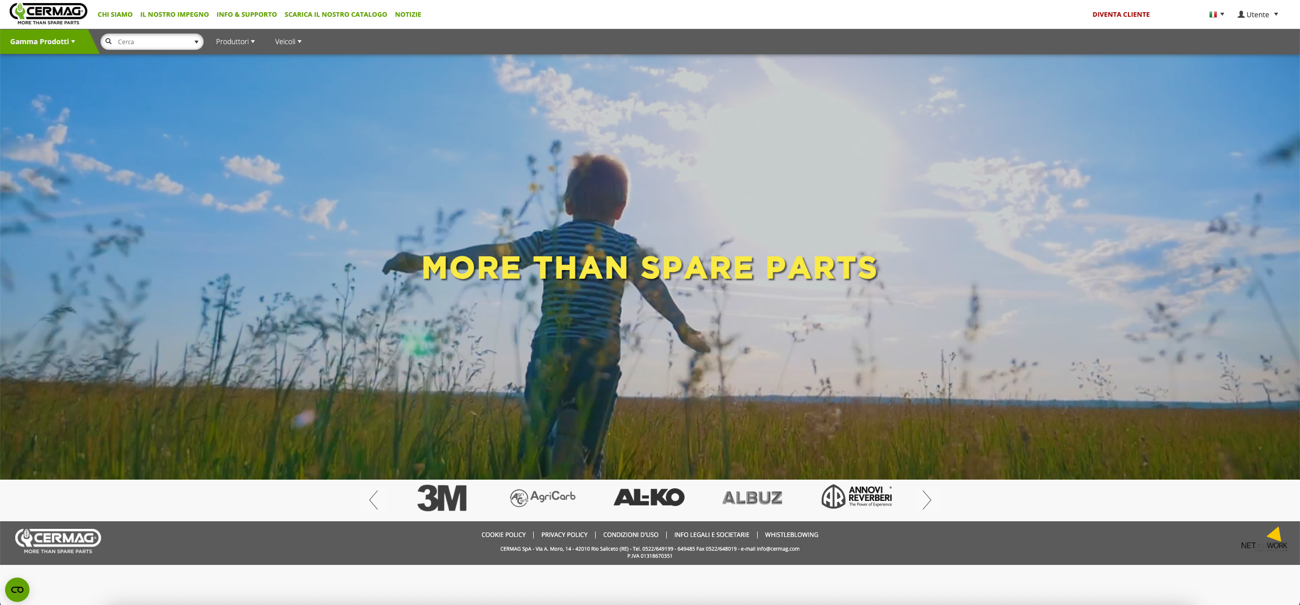 Vista del progetto Cermag S.p.A.