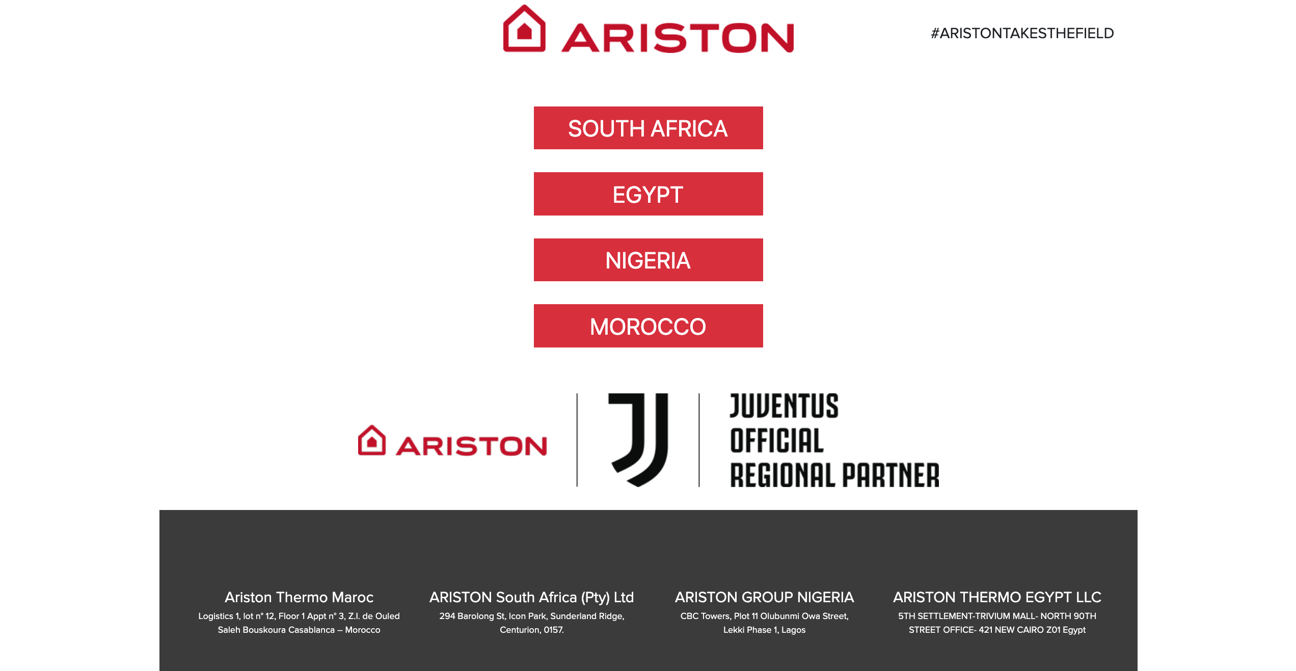 Vista del progetto Ariston Group
